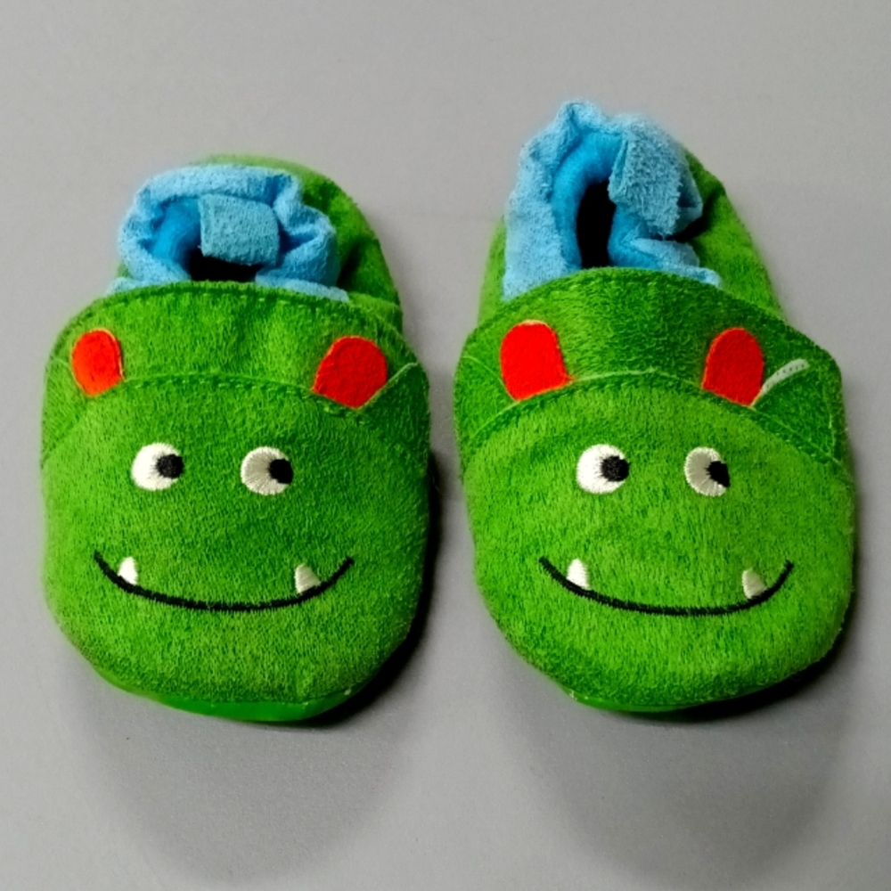 Carter's Baby Green Monster Slippers